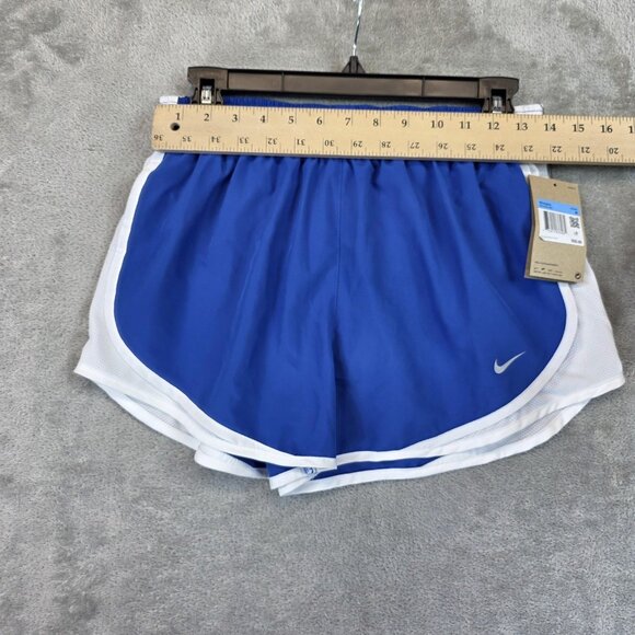 Nike Running Shorts Womens Medium Blue White Dri-FIT Tempo Mesh Lined 831558-480 - Picture 3 of 10